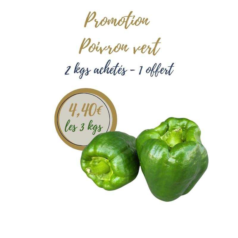 Promotion Poivron vert - La ferme d'Arnaud - Coutiches