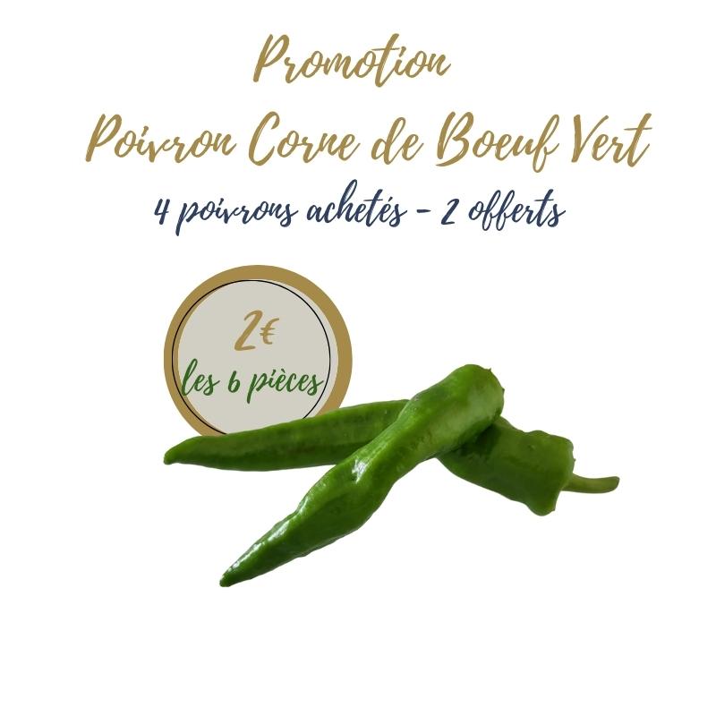 Promotion poivron corne de boeuf - La ferme d'Arnaud - Coutiches