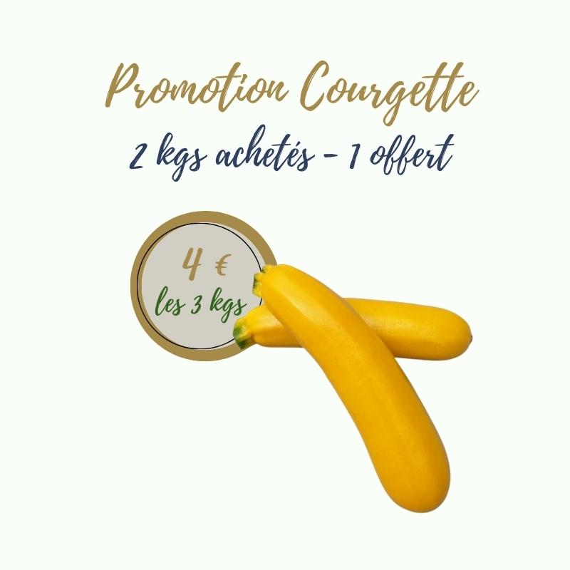 Promotion Courgette jaune - La ferme d'Arnaud - Coutiches